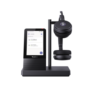 Yealink WH66 Dual DECT Wireless On Ear Stereo Headset With Touch Screen Base Station