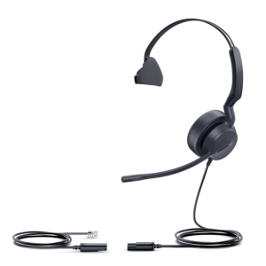 Yealink YHS36 E2 Mono Headset With RJ-9 And noise Cancelling Microphone And Leatherette Ear Cushions