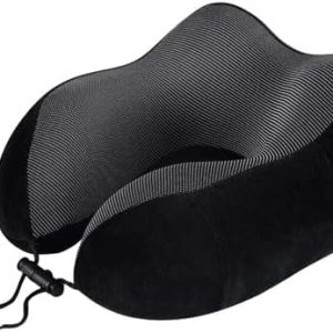 Casey U Shaped Large Travel Neck Pillow Black