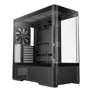 Antec C6 CURVED AIR ATX | Micro-ATX | ITX Mid-Tower Gaming Chassis - Black - Image 1