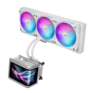 ASUS ROG Ryuo IV SLC 360 ARGB White Edition 360MM Liquid CPU Cooler - White - Image 1