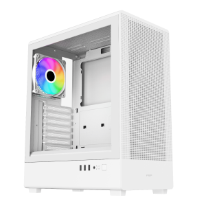 FSP M221 ATX Mid Tower Gaming Chassis - White - Image 1